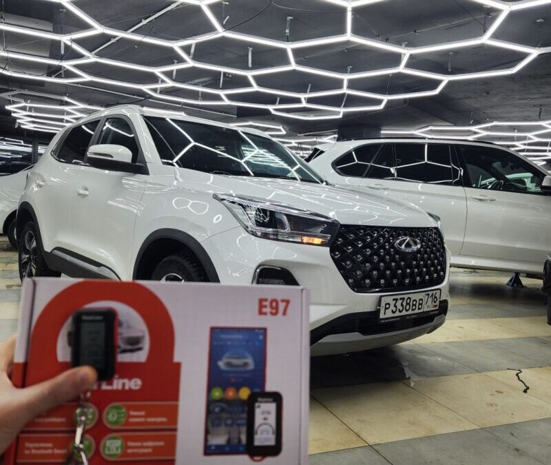 Chery Tiggo 4 pro — установили охранный комплекс с автозапуском StarLine E97