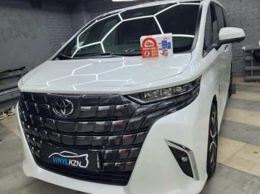 Toyota Alphard — бронирование кузова и лобового стекла, тонировка стекол, установка StarLine S96 GSM GPS
