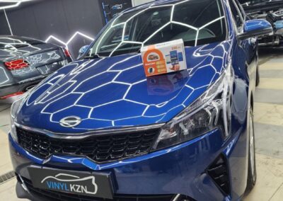 Установка StarLine S96 GSM Eco на автомобиль Kia Rio и бронирование лобового стекла