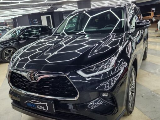 Toyota Highlander — бронирование кузова, шумоизоляция дверей, установка защитной сетки