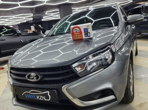 Lada Vesta — установили охранный комплекс с автозапуском StarLine E97