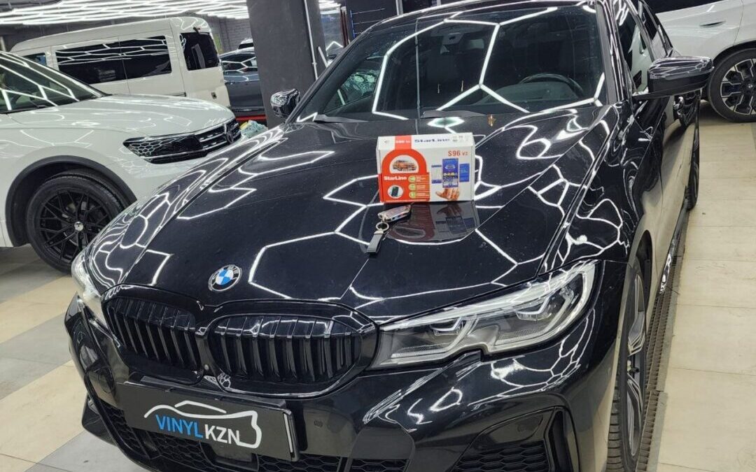BMW 3 G20 — установка StarLine S96 GSM Eco и тонировка стекол
