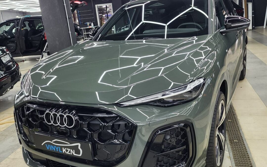 Audi Q5 —  бронирование полиуретановой пленкой основных зон риска