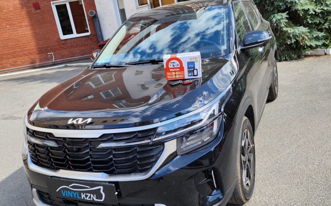 Kia Seltos — установка охранного комплекса с автозапуском StarLine E97