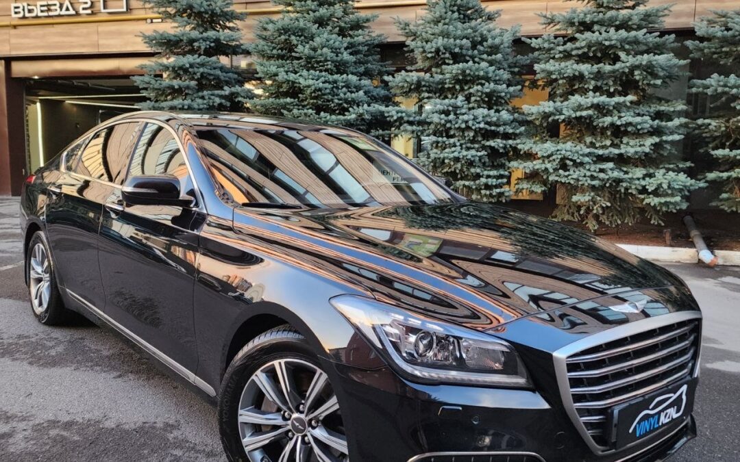 GENESIS G80 — ремонт вмятин, химчистка, полировка кузова и керамика