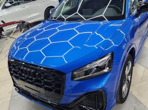Audi Q2L —  полировка и бронирование кузова, антихром