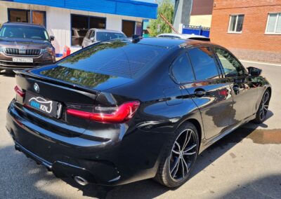 BMW 3 G20 — полировка и керамика, реставрация ЛКП, оклейка решетки