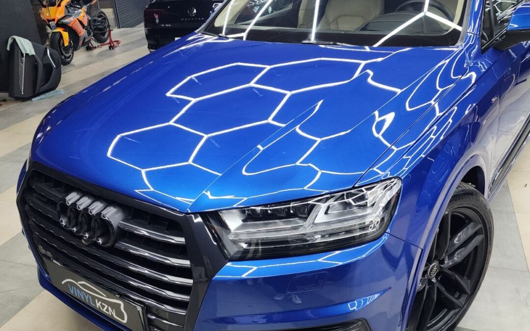 Audi Q7 — ремонт вмятин, царапин и сколов, полировка и керамика