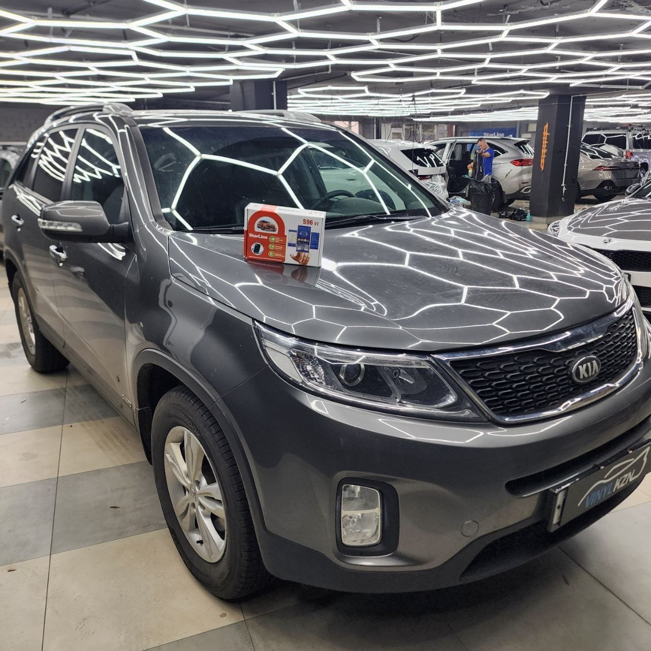 Kia Sorento - установили охранный комплекс StarLine S96 GSM