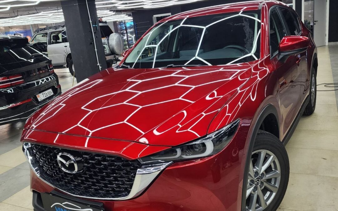 Mazda CX5 — бронирование кузова полиуретановой пленкой, тонировка стекол