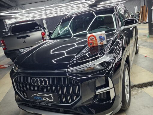 Audi Q6 — установка доводчиков дверей, охранного комплекса StarLine S96, шумоизоляция